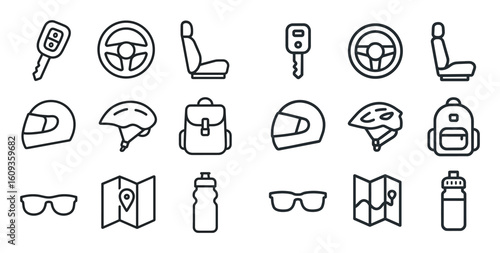 Minimalist Transport Icons