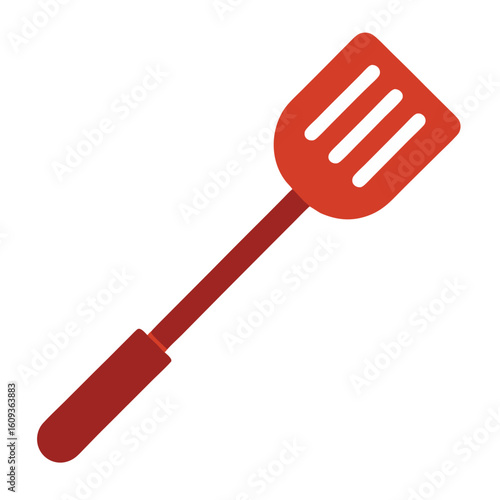 isolated spatula on white background 