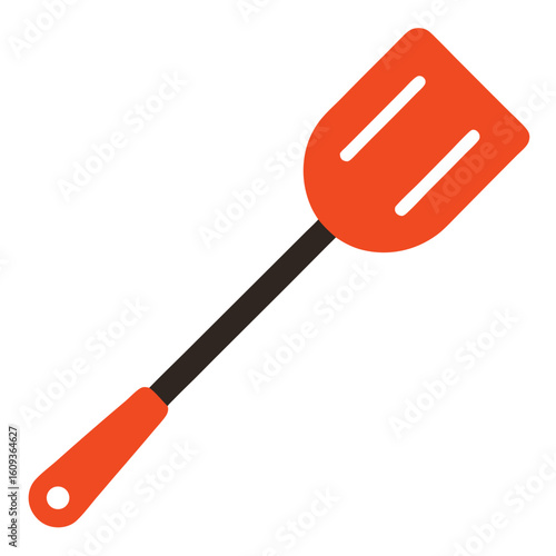 isolated spatula on white background 