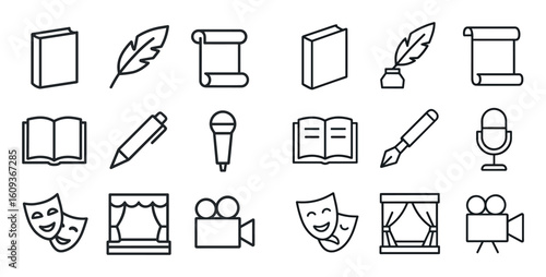 Storytelling Icons Grid