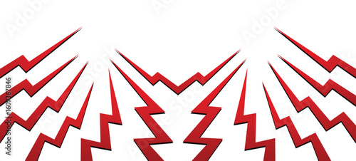Simple abstract background with geometric spike line pattern and with some copy space area