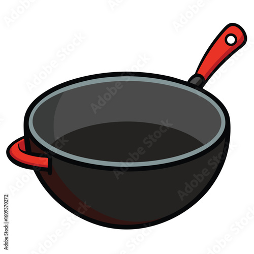 frying pan isolated on white