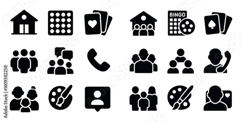 Aging Care Icon Set