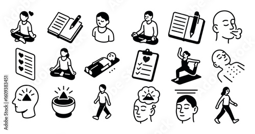 Mindfulness Icon Grid