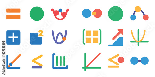 Math Icons Grid