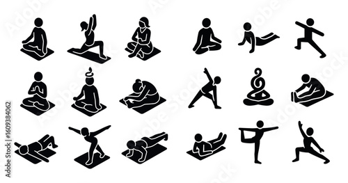 Isometric Yoga Icons
