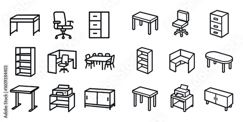 Office Equipment Icons