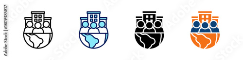 Corporate Social Responsibility All In One Icon Multi Styles Vector Set