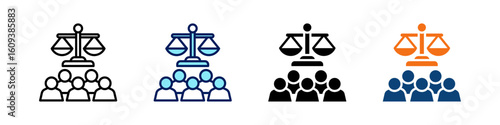 Business Ethics All In One Icon Multi Styles Vector Set