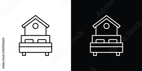 Accomodation icon Simple Set. Vector icons for graphic design template.