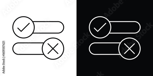 Boolean icon Simple Set. Vector icons for graphic design template.