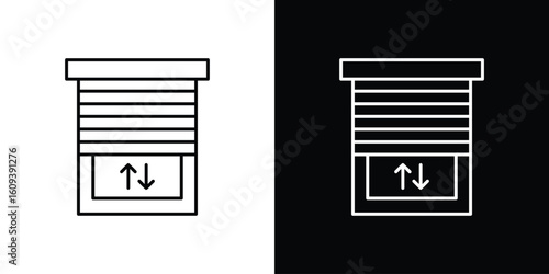 Jalousie icon Simple Set. Vector icons for graphic design template.