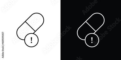 Overdose icon Simple Set. Vector icons for graphic design template.