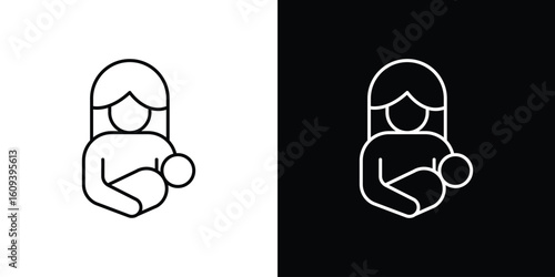 Postnatal care icon Simple Set. Vector icons for graphic design template.