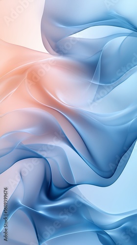 Wallpaper Mural Dreamy interplay of pastel hues and translucent forms in a fluid arrangement Torontodigital.ca