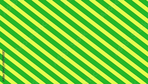 Diagonal green and yellow stripes