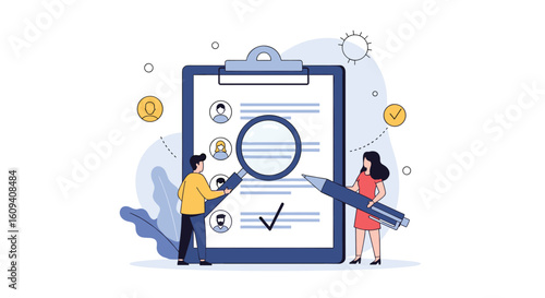 Detailed examination of applicant qualifications through thorough review process