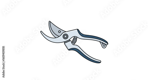 Heavy duty bypass pruning shears for gardening and landscaping work