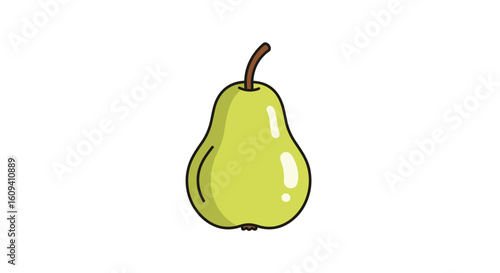 Fresh ripe green pear fruit healthy eating food nutrition organic natural