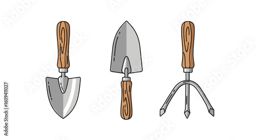 Gardening hand tools trowel cultivator digging planting gardening equipment