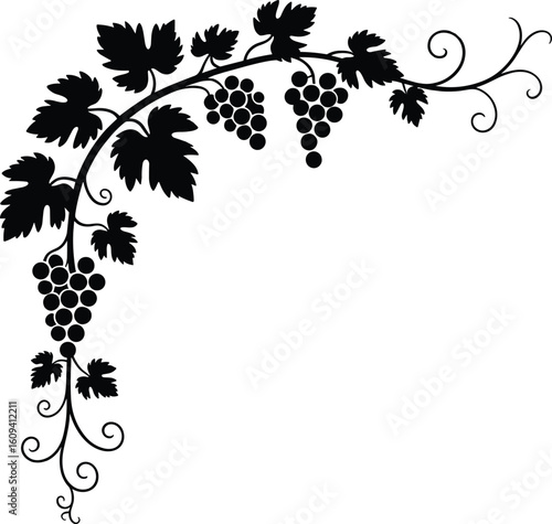 Grape Vine Svg, Wine Grapes Svg