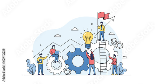 Teamwork collaboration strategy development project success innovation growth business