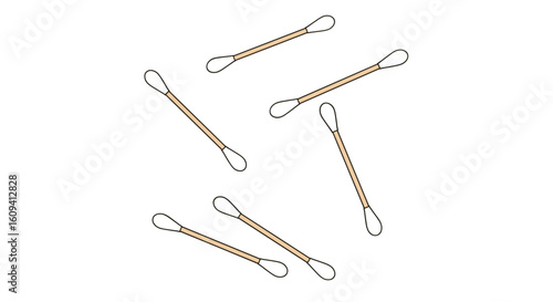Disposable double ended cotton swabs for crafting and cleaning purposes versatile applicators