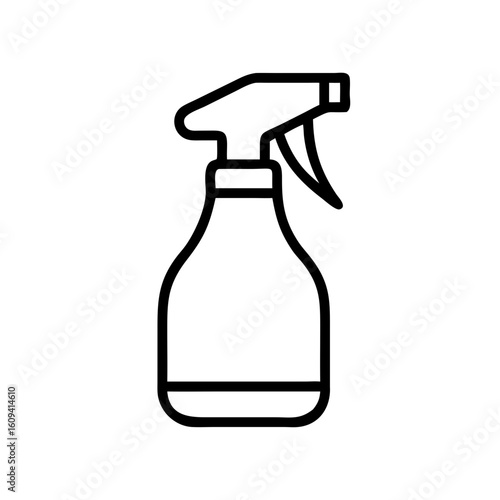 Spray bottle for gardening and houseplants in minimalist style  
