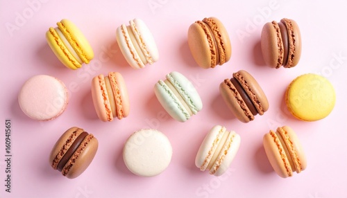 Wallpaper Mural 美味しそうなカラフルなマカロンの写真 Torontodigital.ca