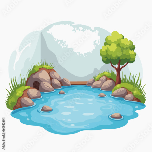Basement floor covered in water creates a surreal scene of indoor flooding, depicting an indoor flood with water reflecting light. Floor is inundated with fresh water,