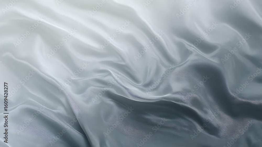 Obraz premium Steel-gray to pale silver fluid gradient with faint ripple effect and soft sheen