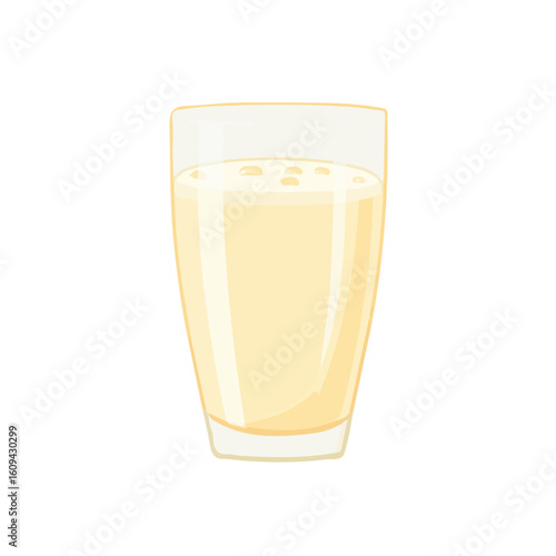 Minimalistic 2D flat icon featuring soy milk, clean vector design, simple illustration style, isolated on a white background, modern element in vector and EPS format. simple design set