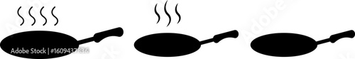 cooking pots icons set. symbolizing cooking and kitchen preparation tools. cooking and kitchen elements. preparing meals in the kitchen.
