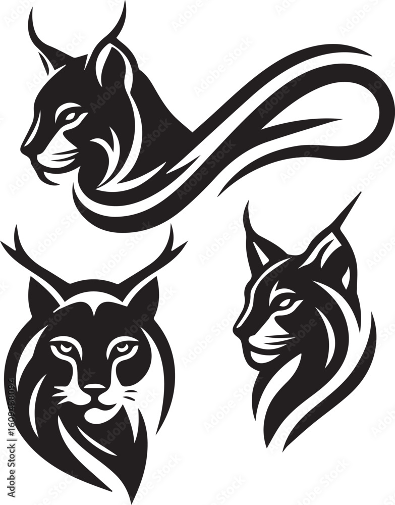 Fototapeta premium Caracal Vector logo