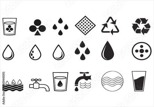 Vector collection of food icons for restaurant design