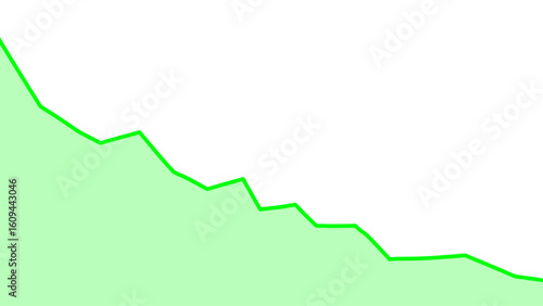 green graph with arrow