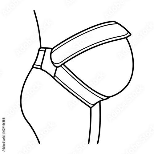 Curved Belly Support Belt Design with Straps Wrapping Around Stomach for Postpartum Recovery