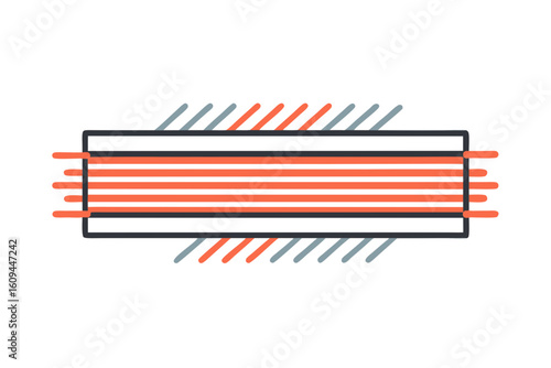 Sketched Underline Frame with Multiple Pencil Lines