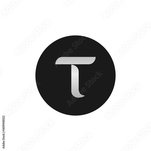 TAO, Bittensor coin flat design icon logo