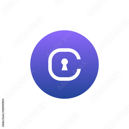 CVC, Civic coin flat design icon logo