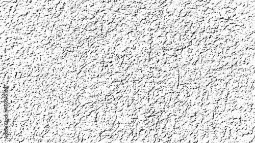 Rough Grunge Wall Texture Background, Vector Distressed Surface Texture Overlay, Gritty Abstract Black and White Texture, Seamless Rough Concrete Texture Template