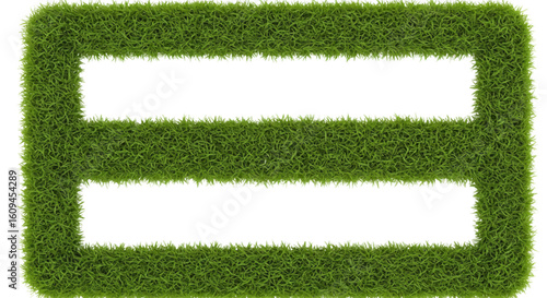 Grass border top-down