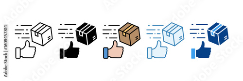 Good Delivery  Icon Set Multiple Style Collection