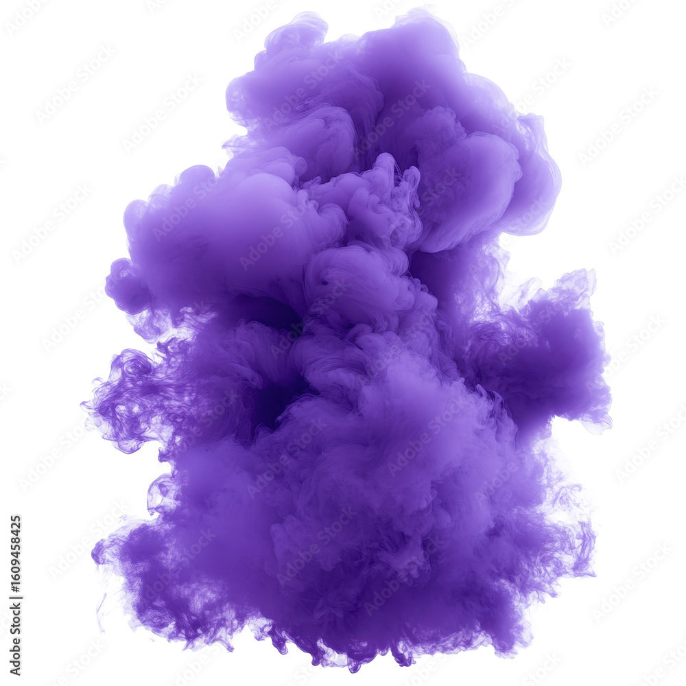 Fototapeta premium Abstract purple smoke flames, Artistic representation of purple smoke flames, isolated on transparent background