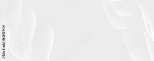 abstract white background with gradient color and artistic dynamic line decoration
