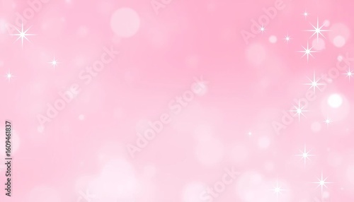 Abstract soft pink gradient background with glittering star lights, ideal for Christmas & New Year promotions, sparkle, winter