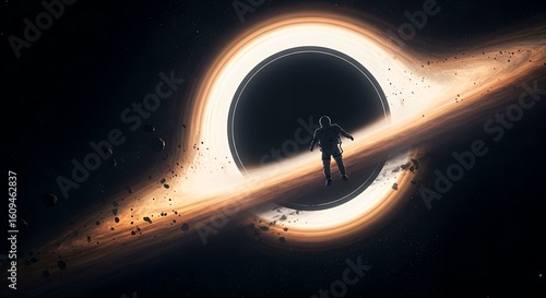 Astronaut and the Event Horizon of a Black Hole