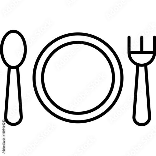 Dinner Icon Vector Element