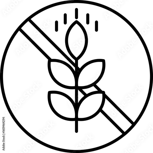 Gluten Free Icon Vector Element