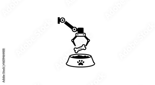 A robot for feeding dogs